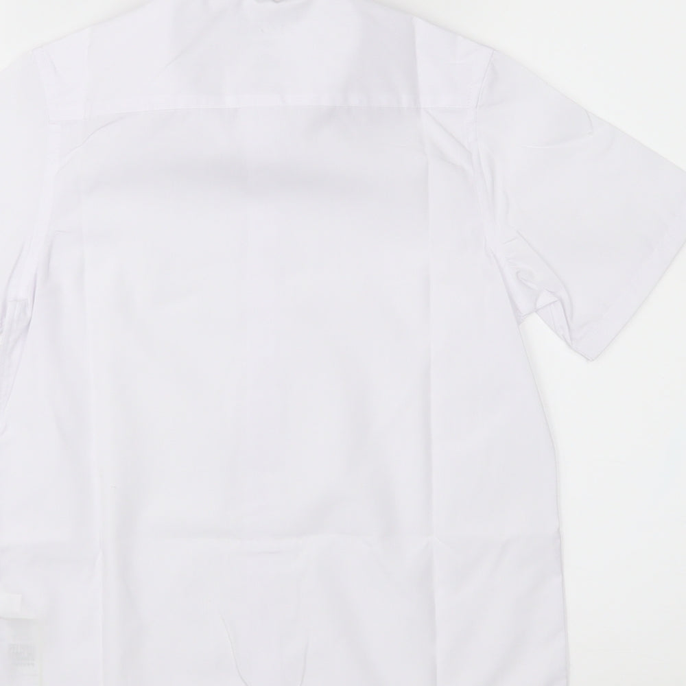 M&S Boys White   Basic Button-Up Size 7-8 Years