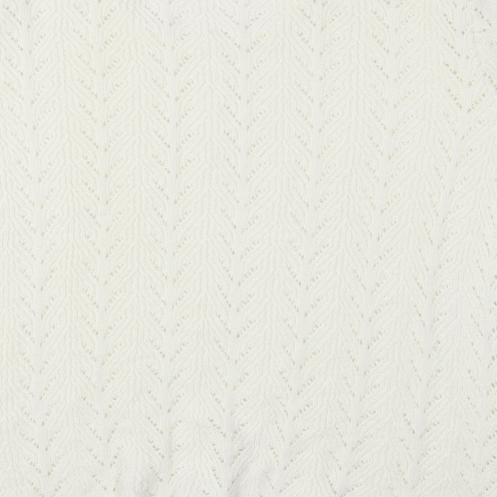 Afibel Womens White   Basic T-Shirt Size 20