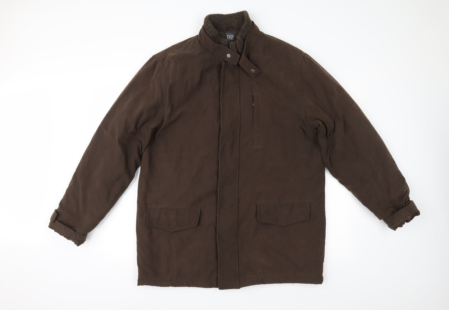 Easy Mens Brown   Jacket Coat Size M