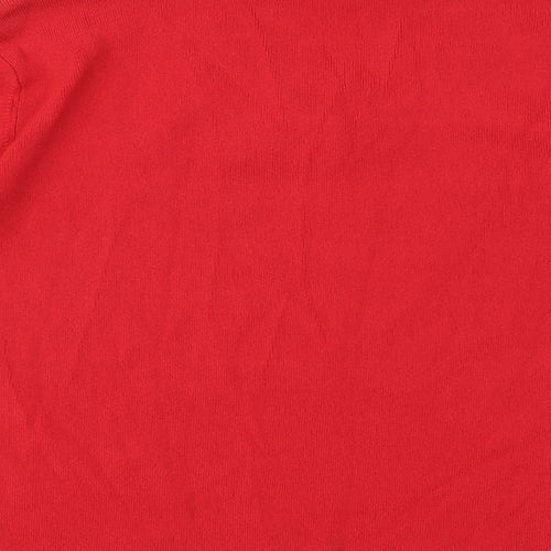 Carolyn Taylor Womens Red   Basic T-Shirt Size 12