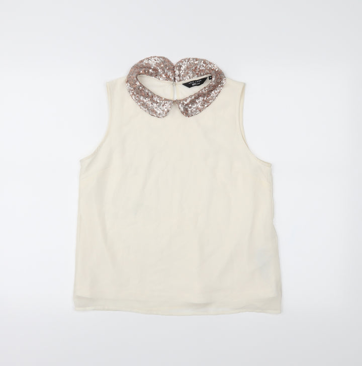 New Look Girls White Camisole Blouse Size 14 Years