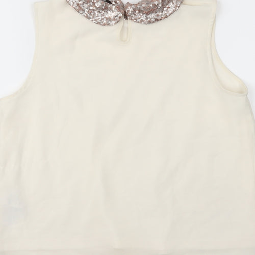 New Look Girls White   Camisole Blouse Size 14 Years