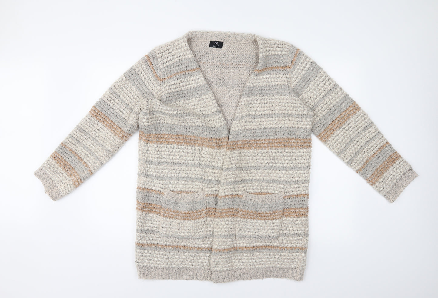 F&F Womens Beige   Cardigan Jumper Size M