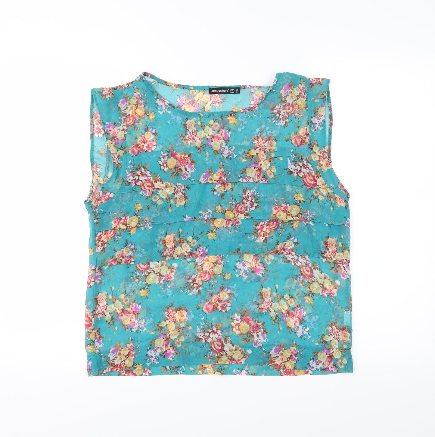 Atmosphere Womens Green Floral  Camisole Blouse Size 12