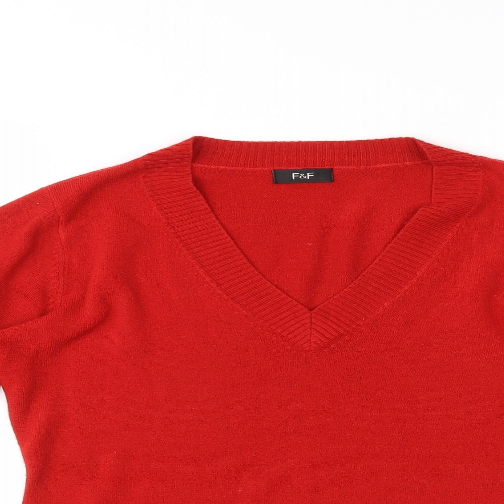 F&F Womens Red   Basic T-Shirt Size 12