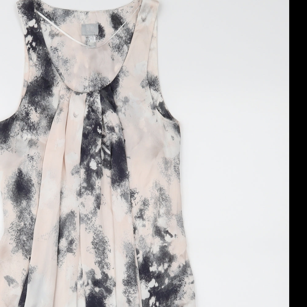 H&M Womens Pink Floral  A-Line  Size 4