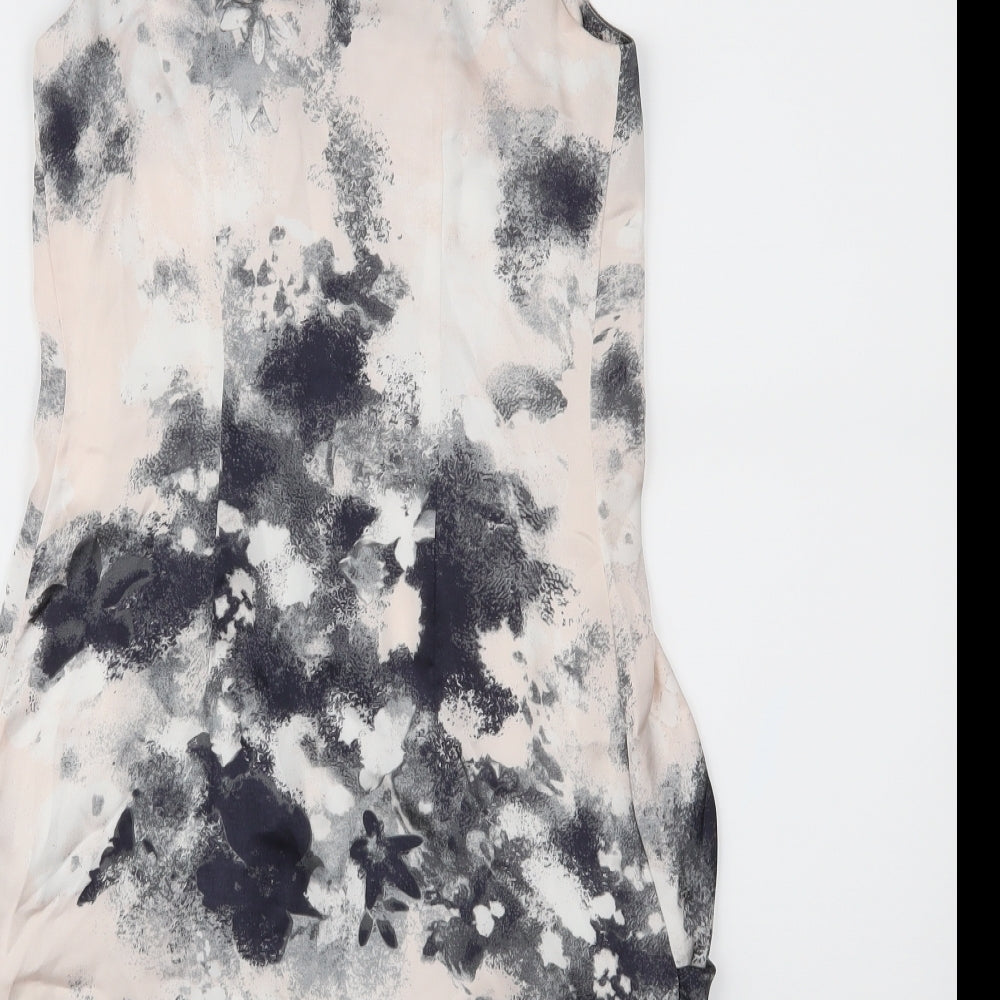 H&M Womens Pink Floral  A-Line  Size 4