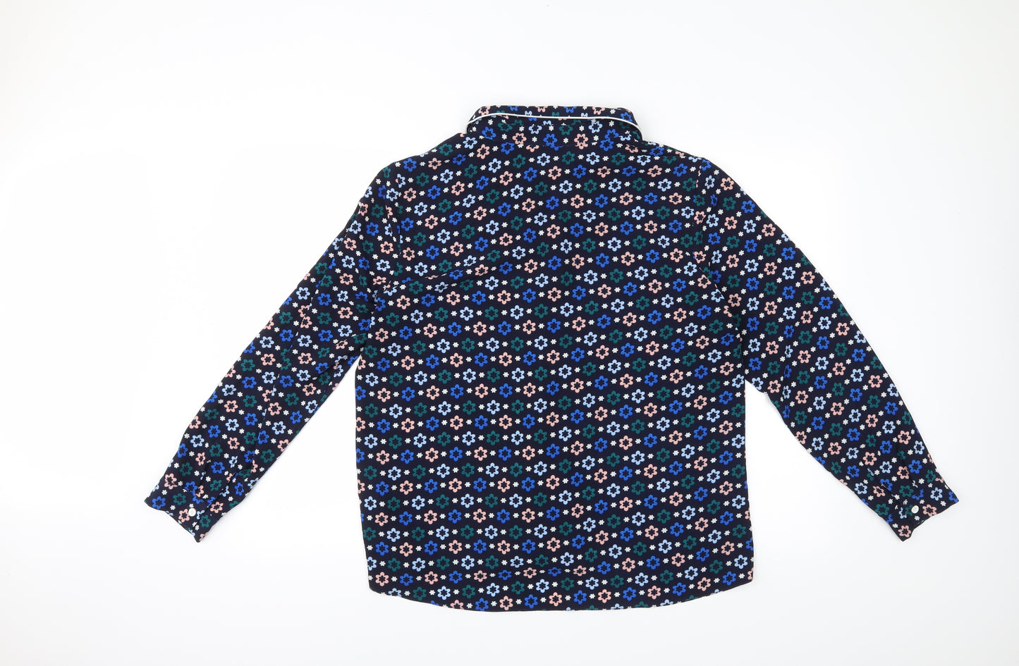 Dorothy Perkins Womens Blue Floral  Basic Blouse Size 18