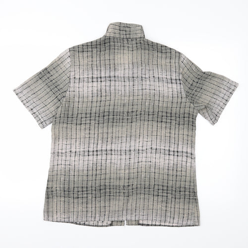 Berkertex Womens Grey   Basic Button-Up Size 14
