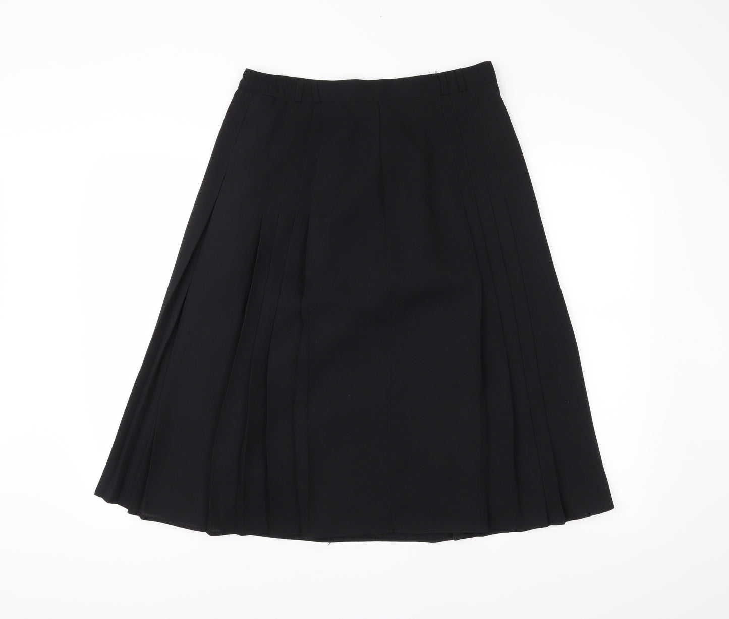 Constance Wood Womens Black   Pleated Skirt Size 16