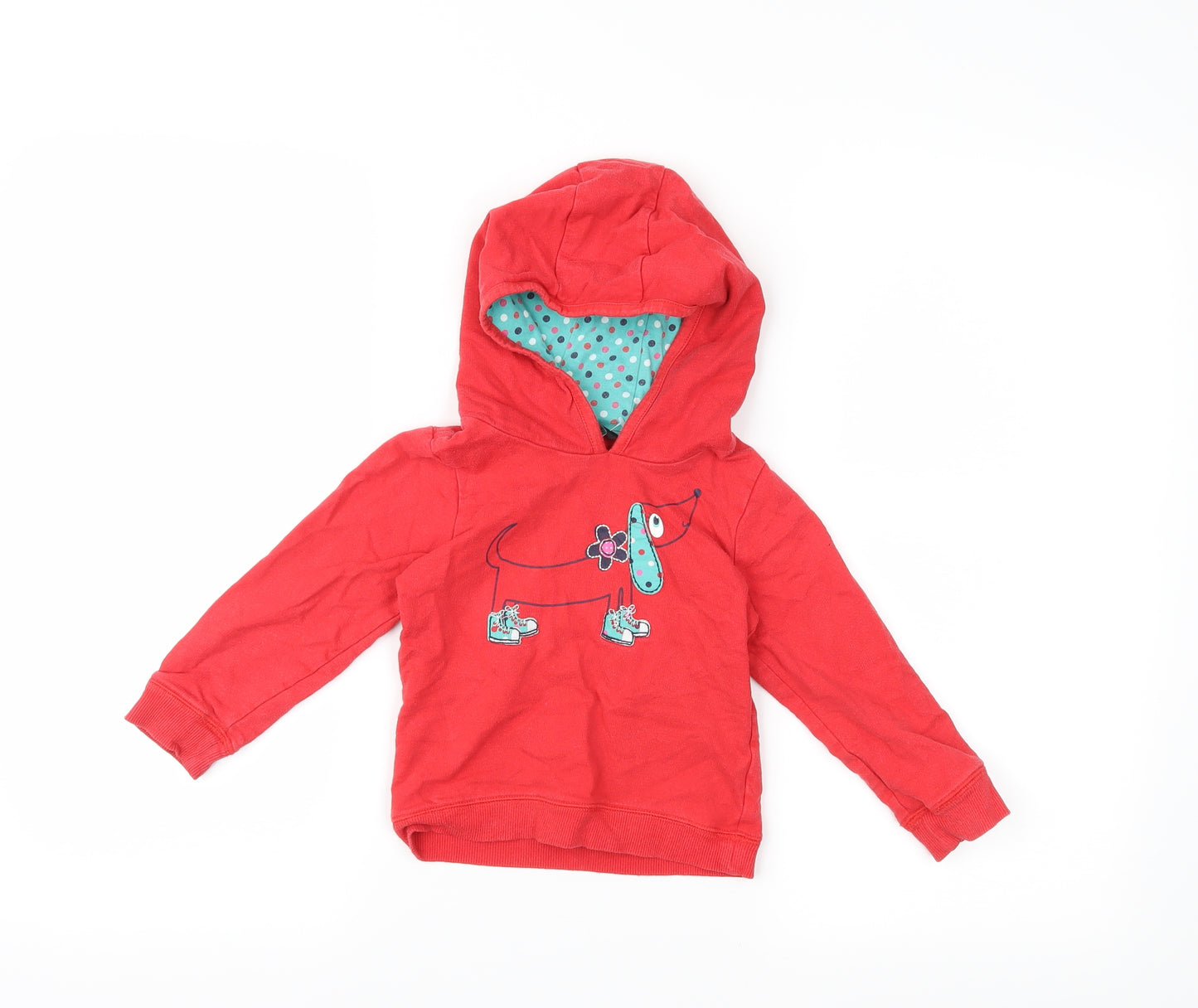 George Girls Red   Pullover Jumper Size 18-24 Months