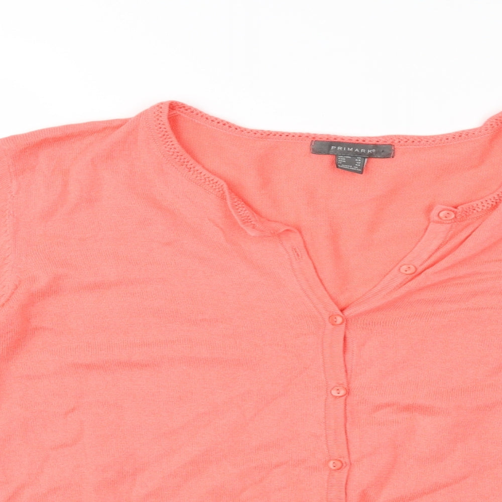 Primark Womens Pink   Cardigan Jumper Size 16