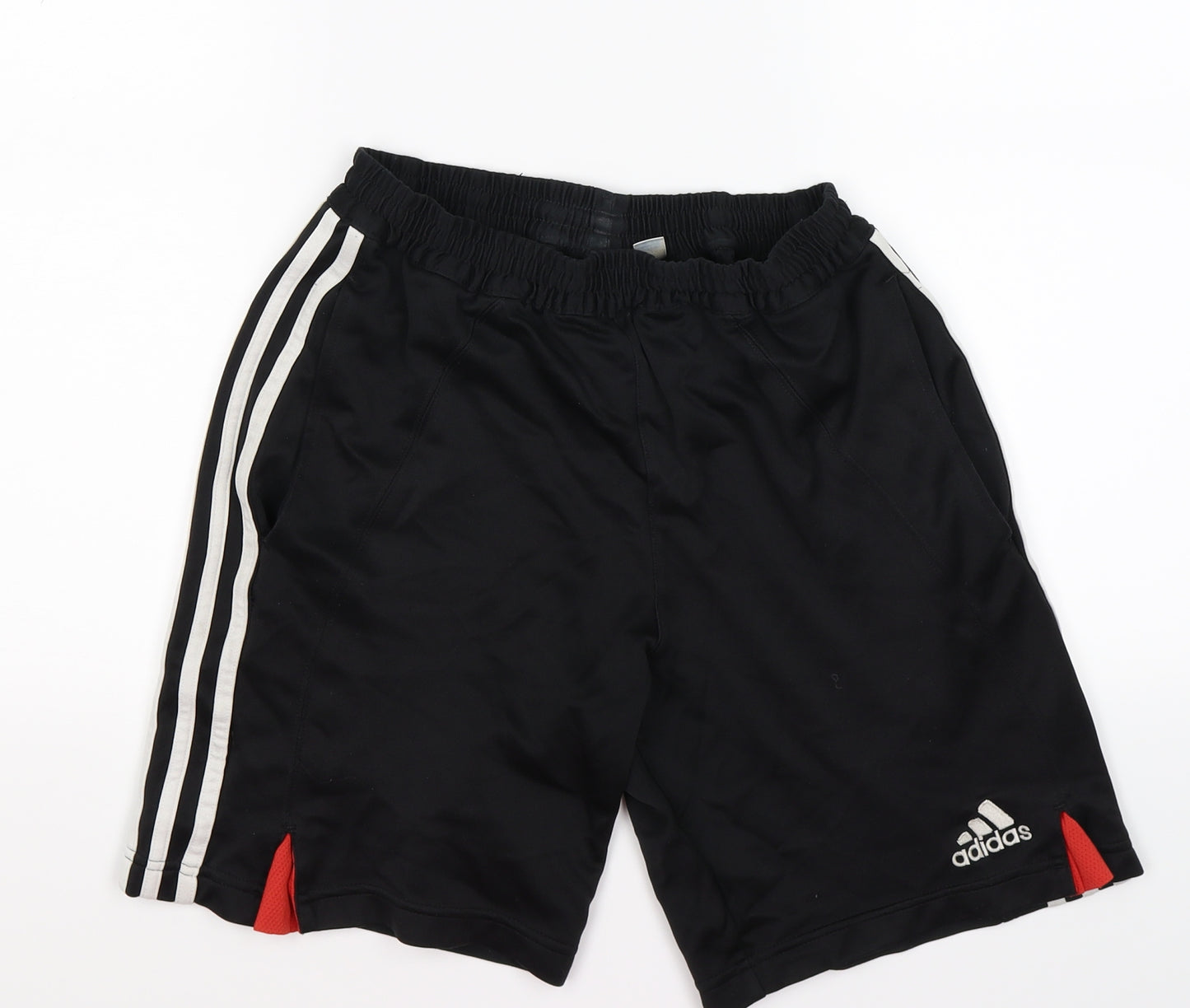 adidas Mens Black Striped  Sweat Shorts Size S