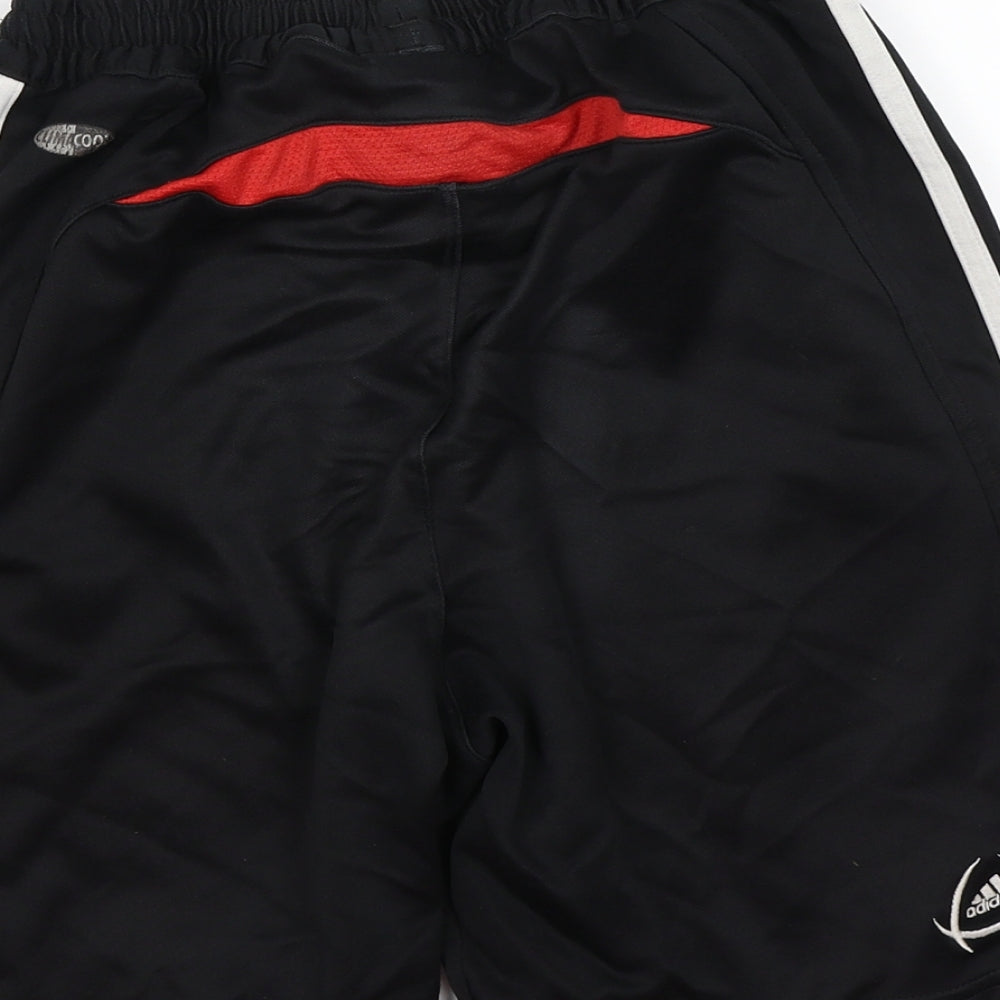 adidas Mens Black Striped  Sweat Shorts Size S