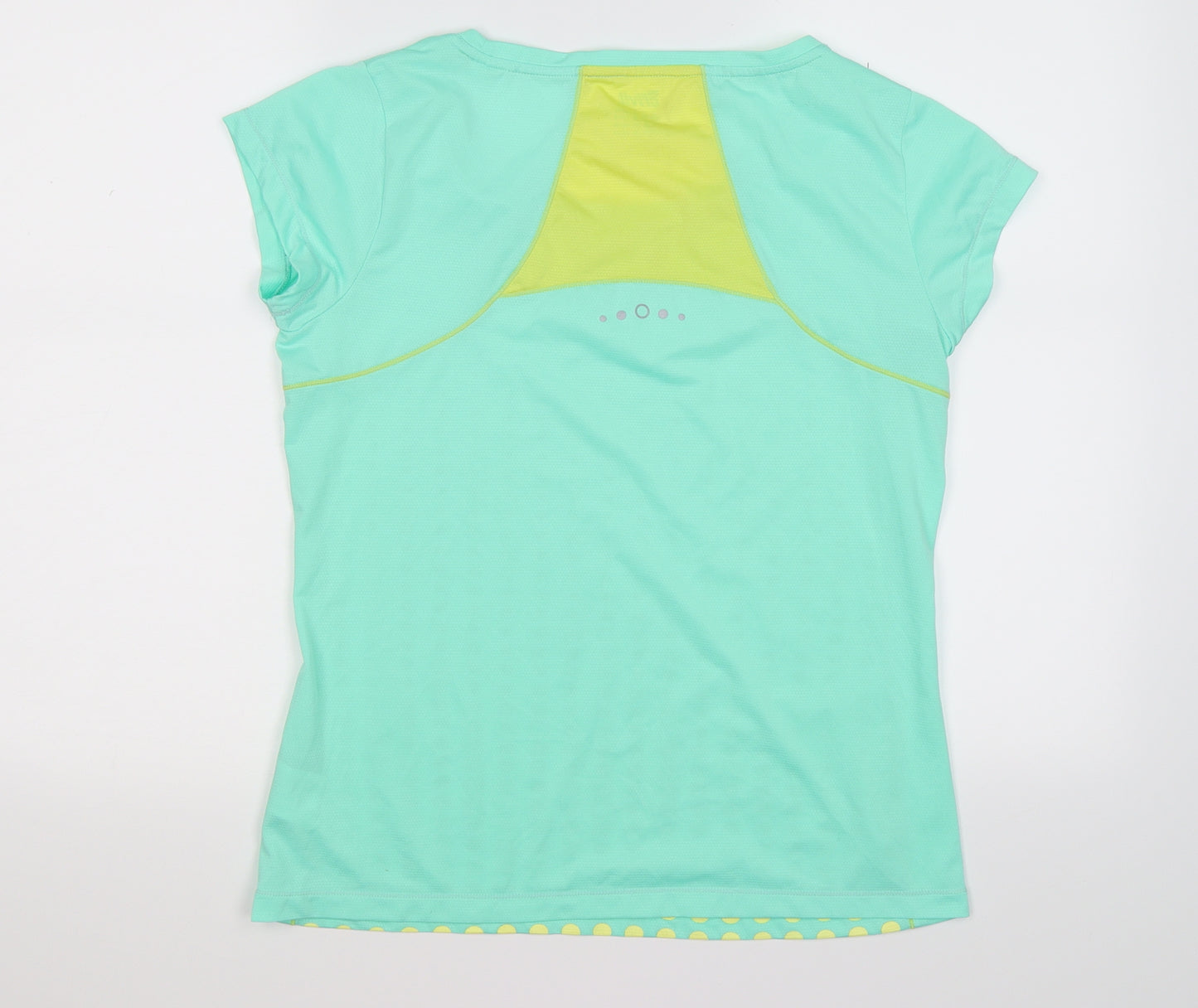 Crivit Womens Green Polka Dot  Basic T-Shirt Size 14