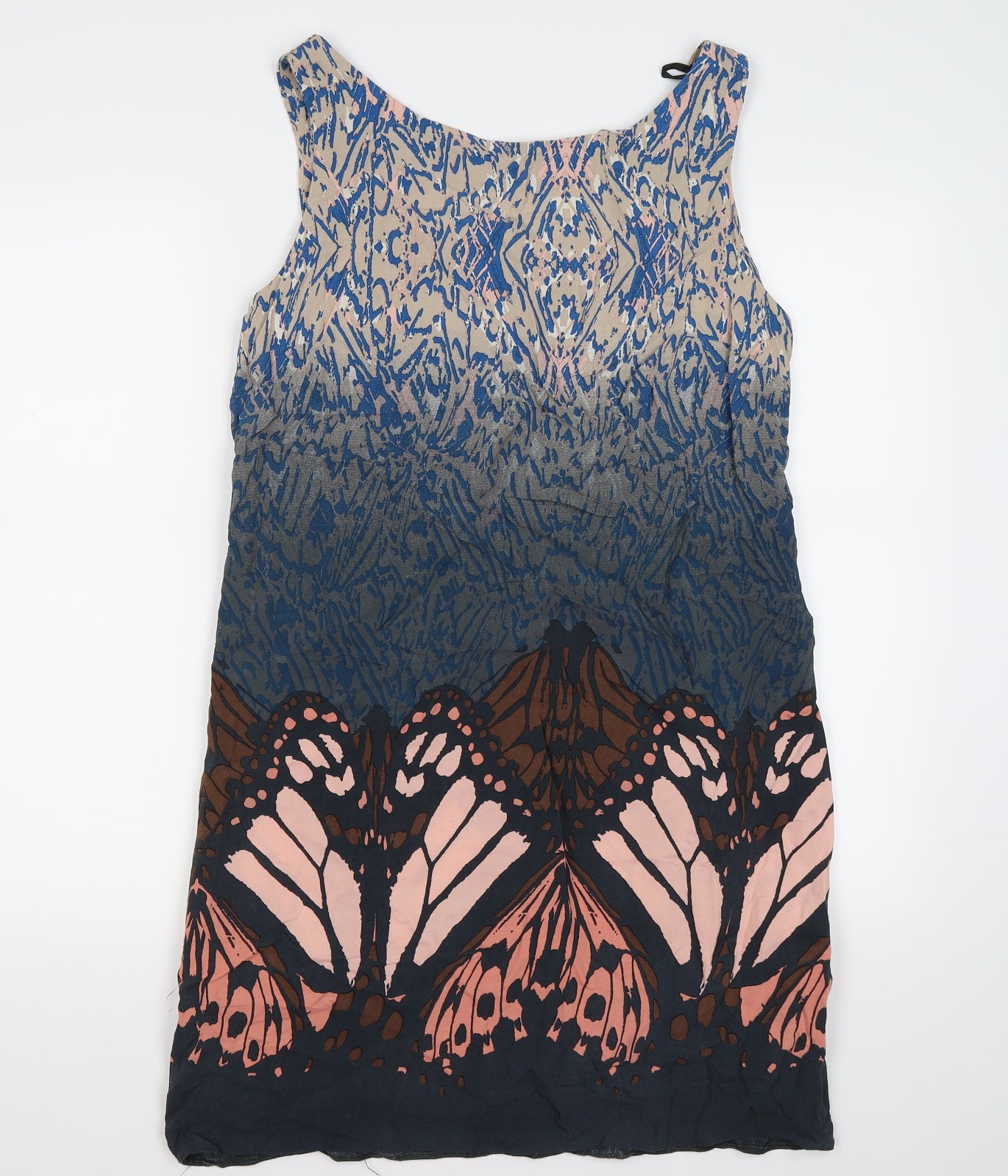 dunnes Womens Multicoloured Floral Chiffon Shift  Size 16  - butteflies