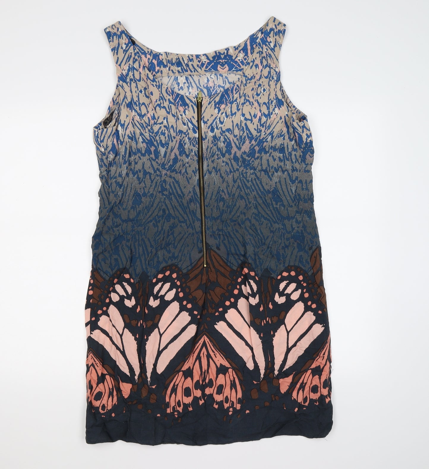 dunnes Womens Multicoloured Floral Chiffon Shift  Size 16  - butteflies