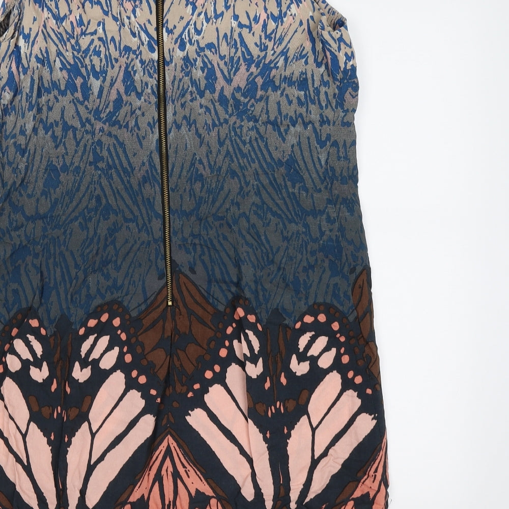 dunnes Womens Multicoloured Floral Chiffon Shift  Size 16  - butteflies
