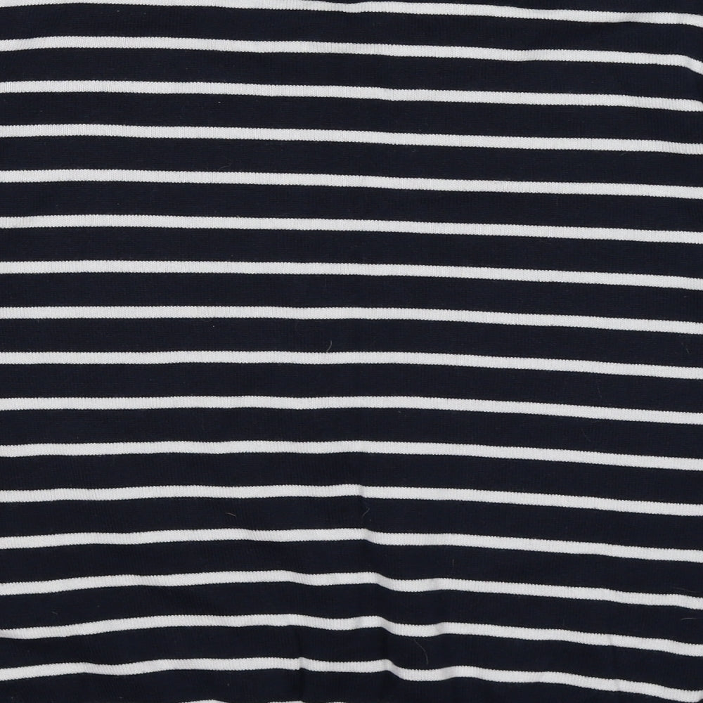 Wallis Womens Blue Striped Knit Pullover Jumper Size M  - flamingo