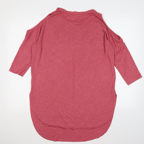 Papaya Womens Pink  Knit Pullover Jumper Size S  - cold shoudlers