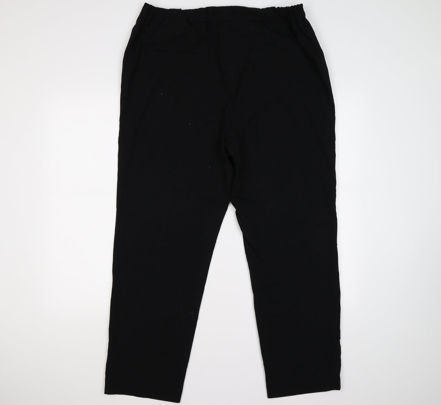 Marks and Spencer Womens Black   Trousers  Size 18 L26 in - work office