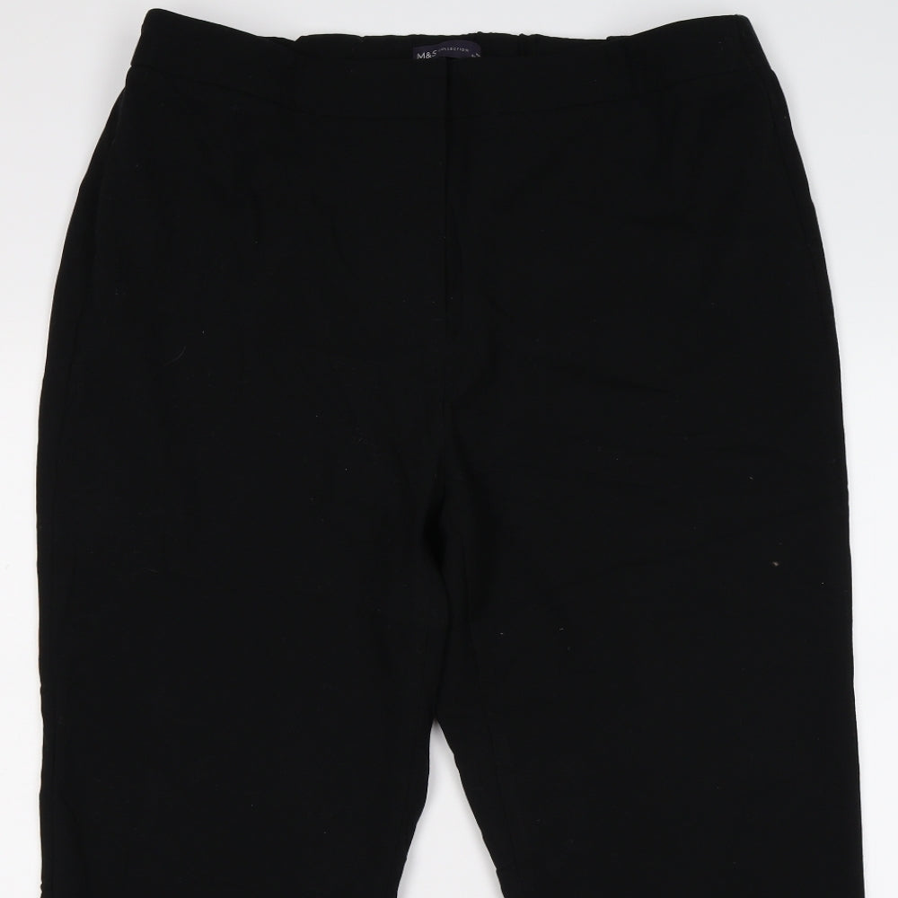 Marks and Spencer Womens Black   Trousers  Size 18 L26 in - work office