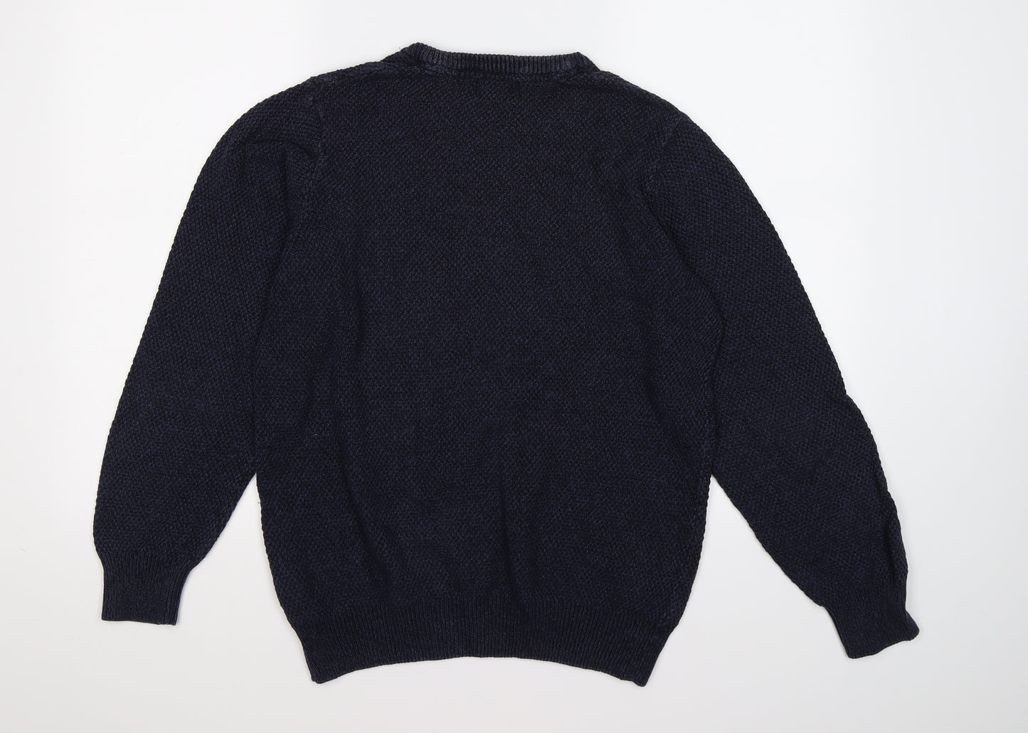 Marks and Spencer Mens Blue  Knit Pullover Jumper Size S  - Tailored fit