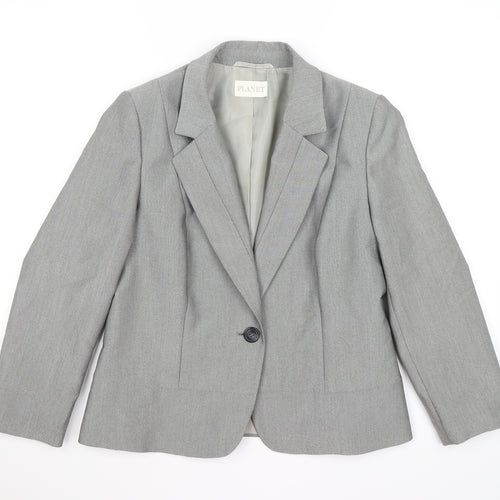 planet Womens Grey   Jacket Blazer Size 12
