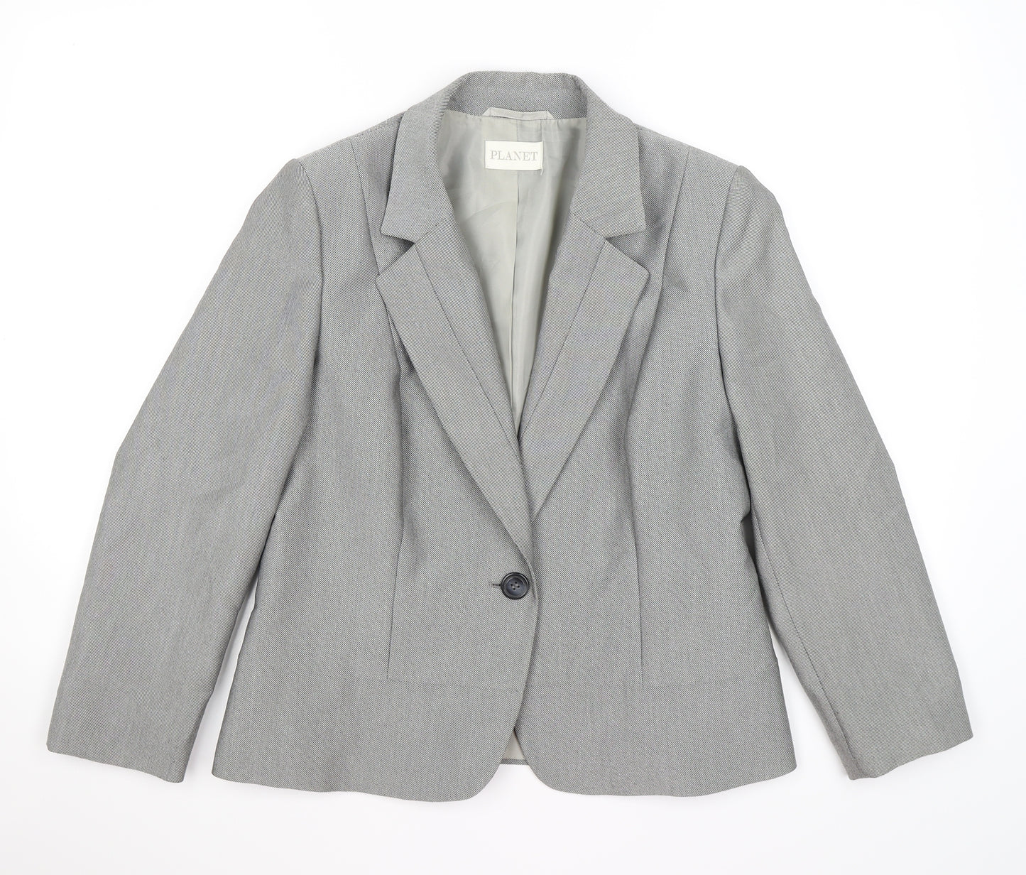 planet Womens Grey   Jacket Blazer Size 12
