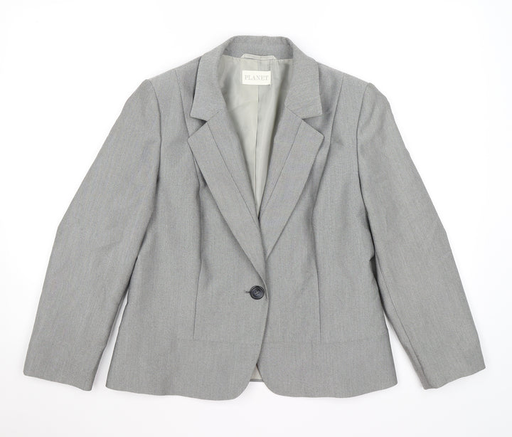 planet Womens Grey   Jacket Blazer Size 12