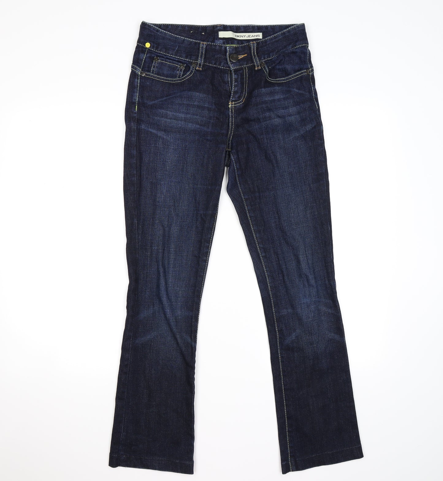 dkny jeans Womens Blue  Denim Bootcut Jeans Size S L26 in