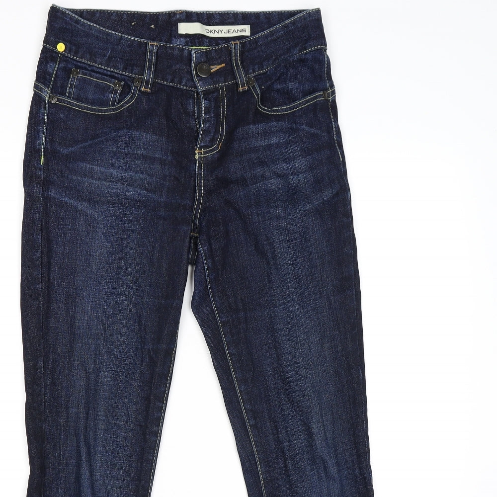 dkny jeans Womens Blue  Denim Bootcut Jeans Size S L26 in
