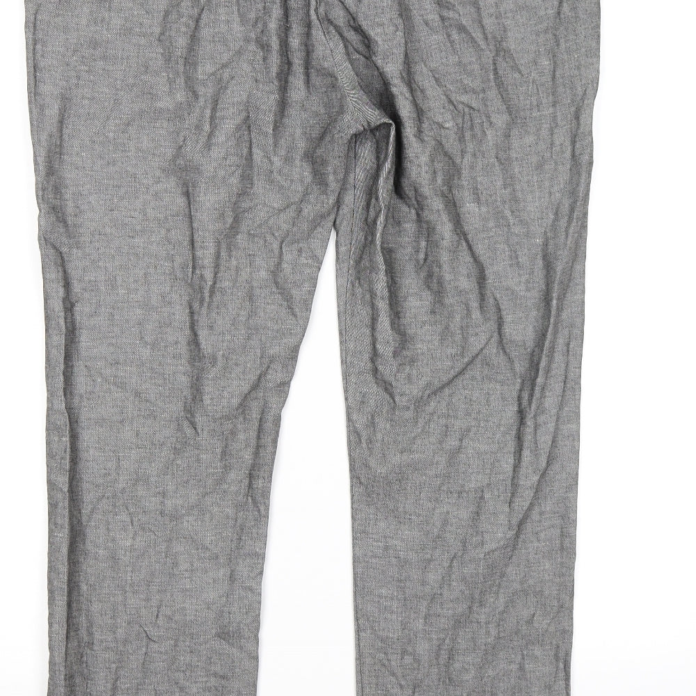 Marks and Spencer Womens Grey   Trousers  Size 16 L26 in
