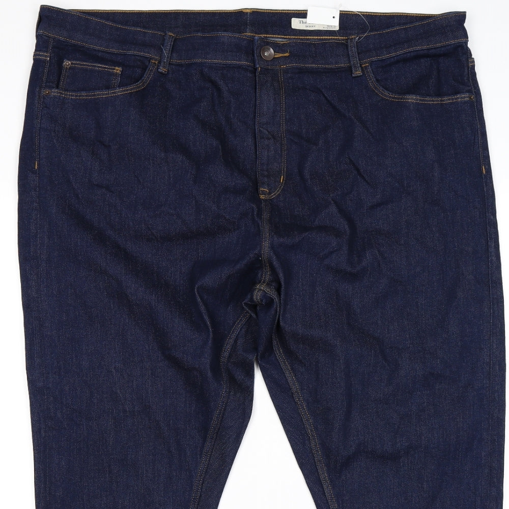 Marks and Spencer Womens Blue  Denim Jegging Leggings Size 24 L25 in - The Carrie