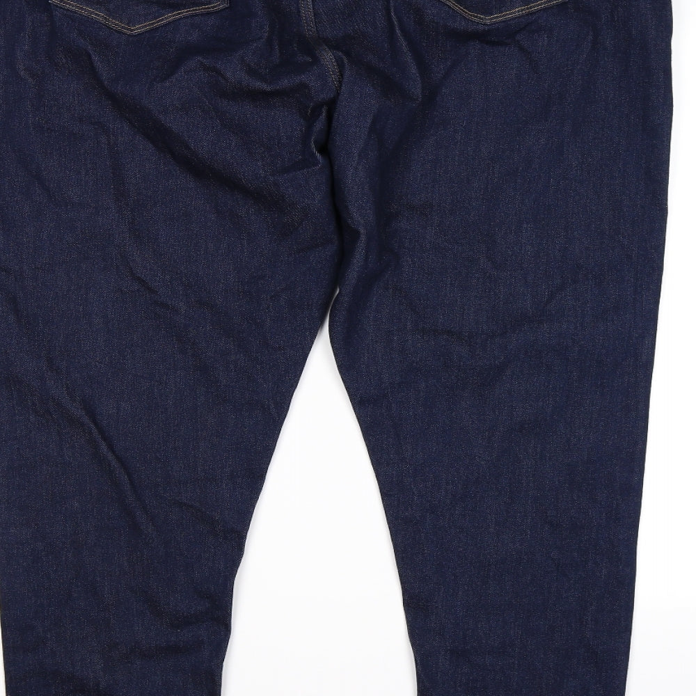 Marks and Spencer Womens Blue  Denim Jegging Leggings Size 24 L25 in - The Carrie