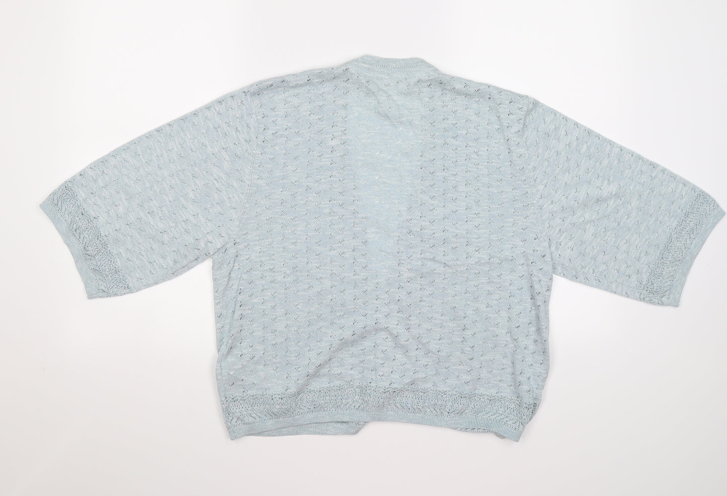 Indigo Womens Blue  Knit Cardigan Jumper Size 16