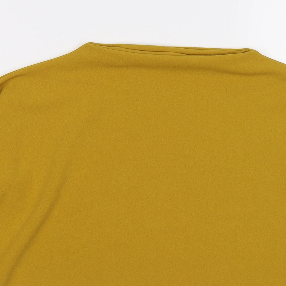 Missguided Womens Yellow   Pullover Jumper Size 8  - cropped