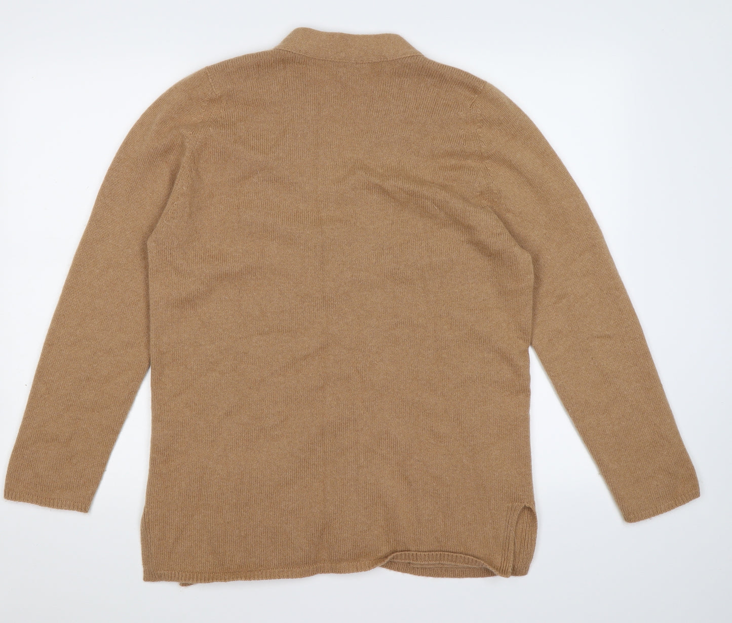 hawick Womens Brown  Knit Cardigan Jumper Size S  - made in scotland