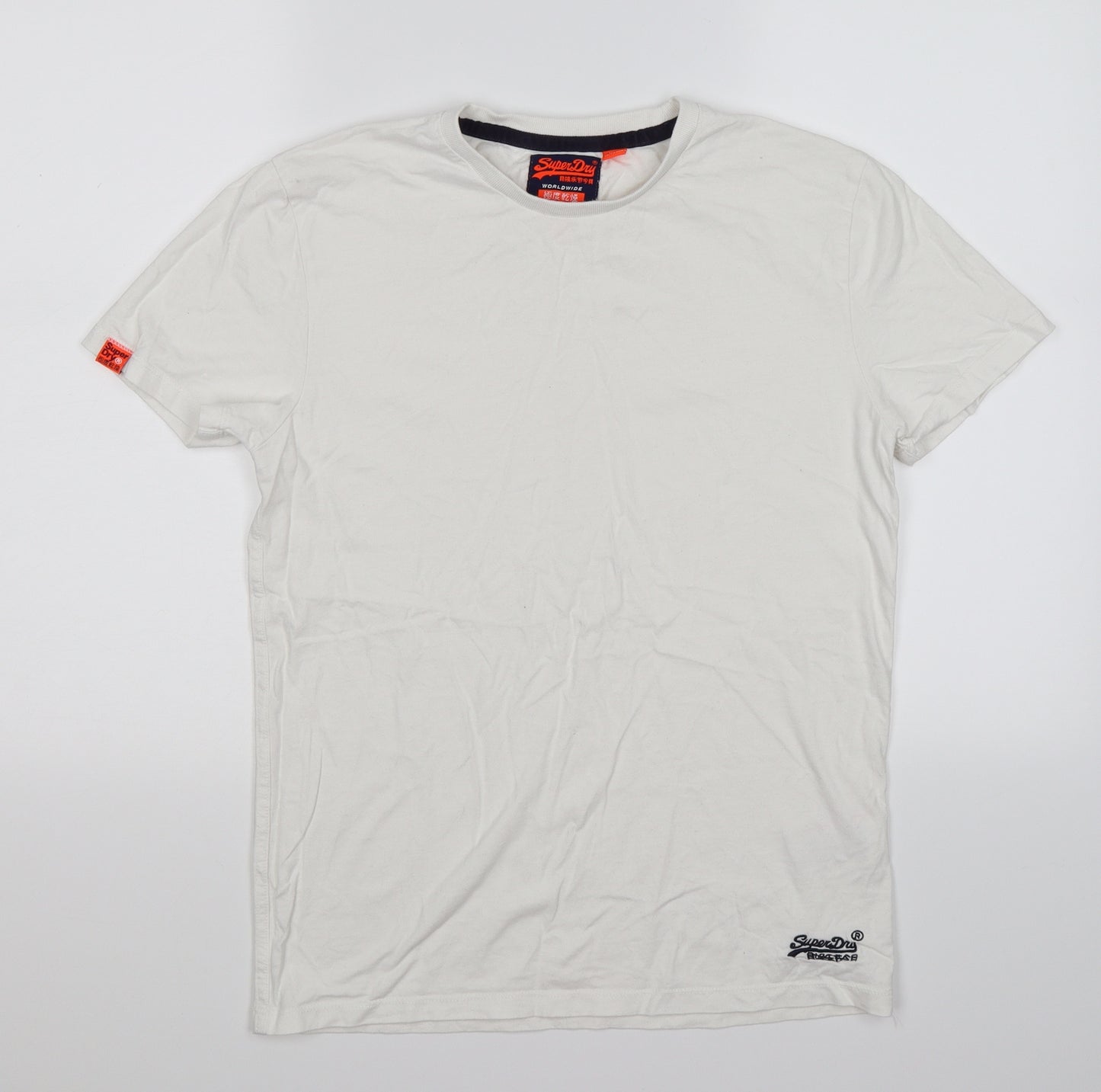 Superdry Womens White   Basic T-Shirt Size M
