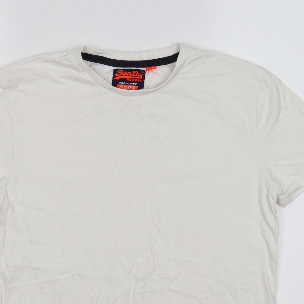 Superdry Womens White   Basic T-Shirt Size M