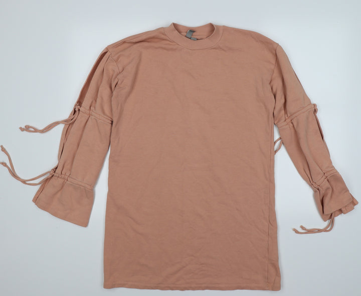 ASOS Womens Pink  Jersey Pullover Sweatshirt Size 8  - open sleeves