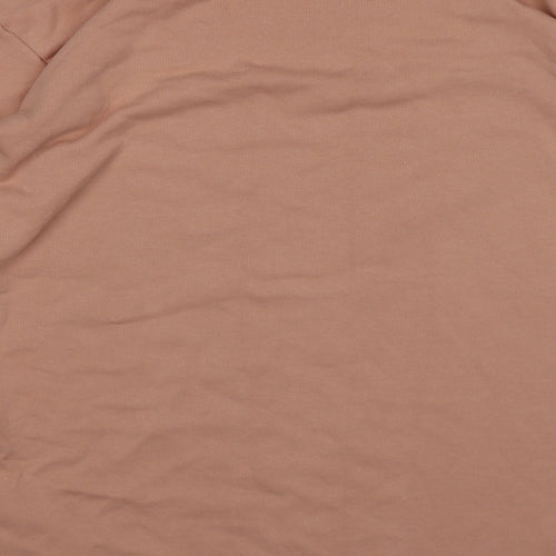 ASOS Womens Pink  Jersey Pullover Sweatshirt Size 8  - open sleeves