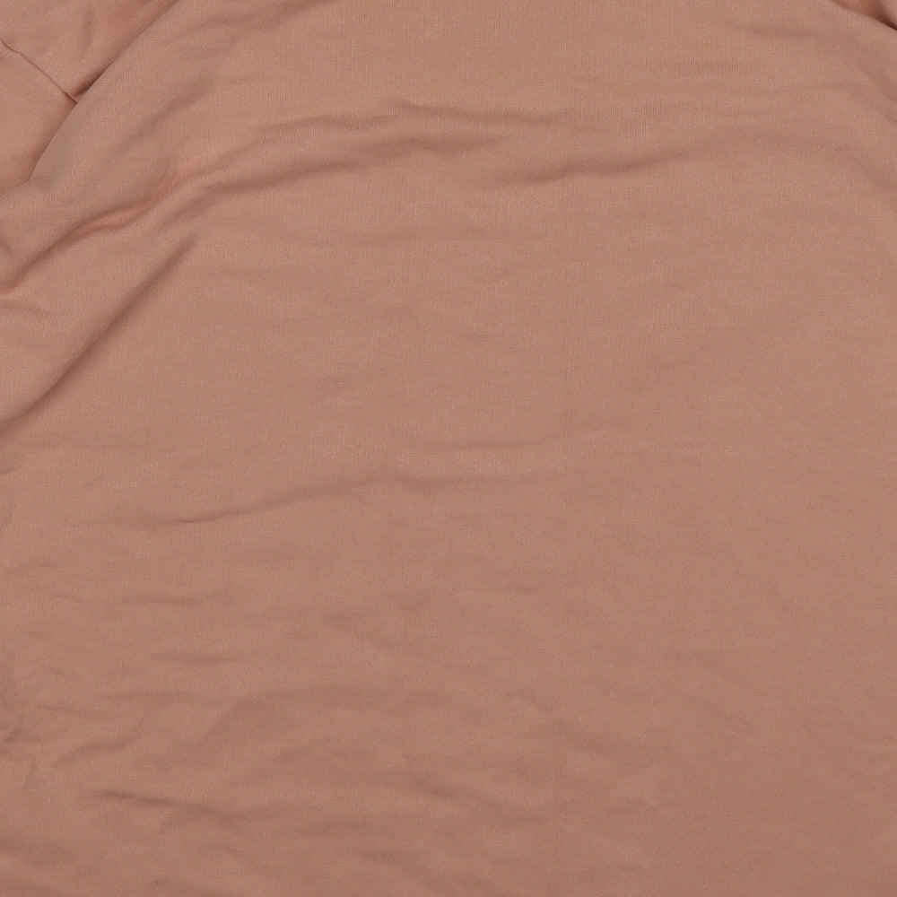 ASOS Womens Pink  Jersey Pullover Sweatshirt Size 8  - open sleeves