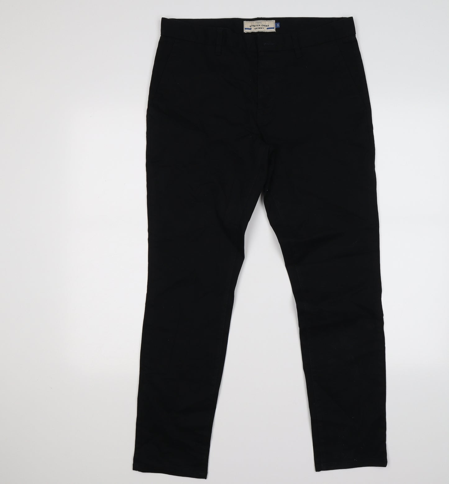 NEXT Mens Black   Chino Trousers Size 32 L29 in - short leg