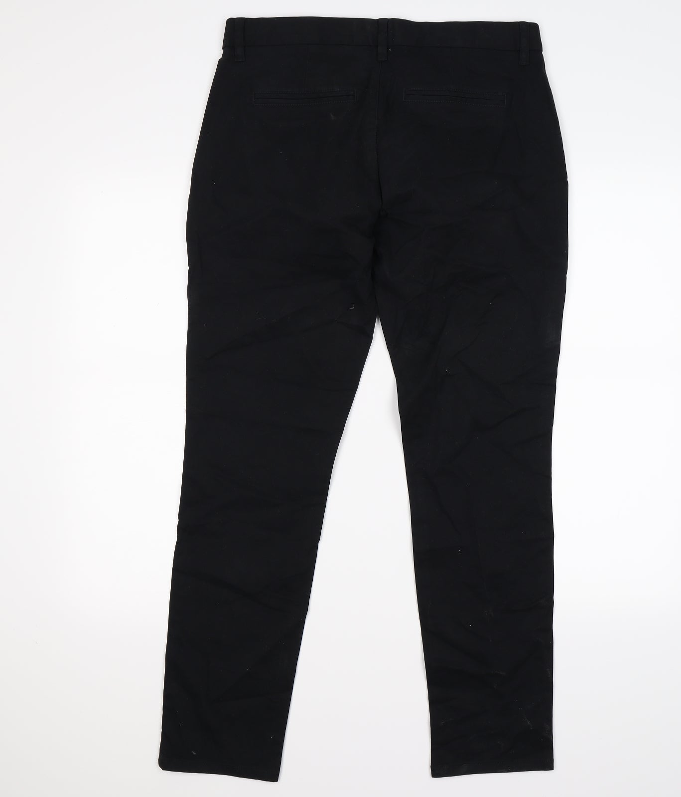 NEXT Mens Black   Chino Trousers Size 32 L29 in - short leg