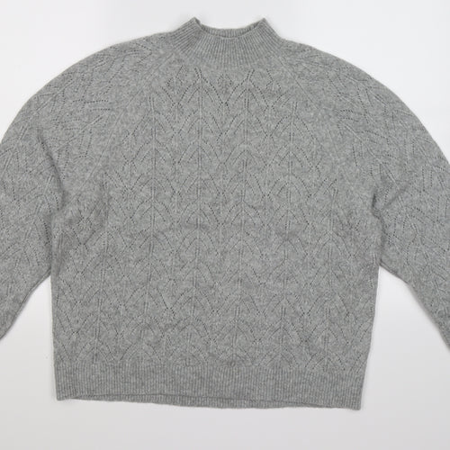 Uniqlo Womens Grey  Knit Pullover Jumper Size L  - SOFT TOUCH