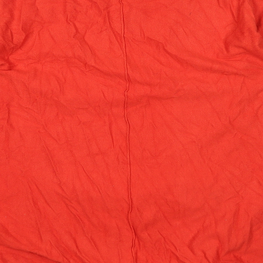 M&Co Womens Orange   Basic T-Shirt Size 14