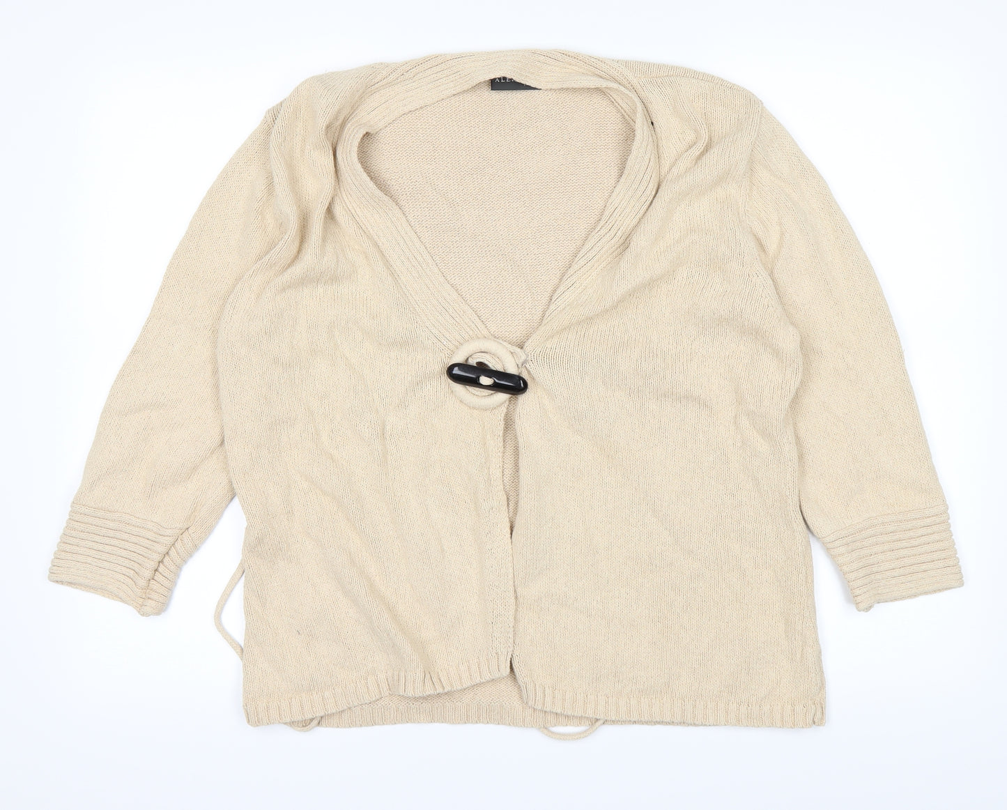 Alex & Co Womens Beige   Cardigan Jumper Size 14