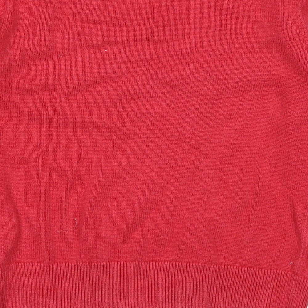 Gap Boys Red   Pullover Jumper Size 6-7 Years