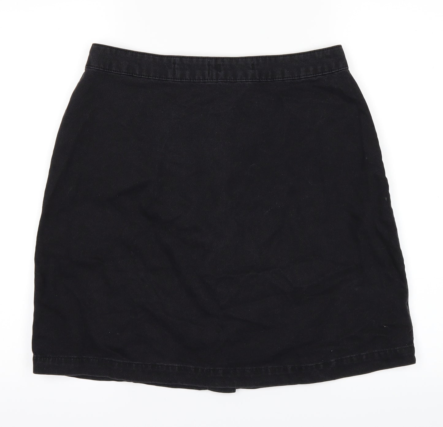 New Look Womens Black  Denim A-Line Skirt Size 12